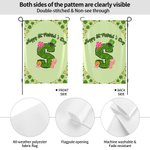 Personalised Lucky Shamrock Beer Mug Initial Garden Flag Outdoor Decor St. Patrick's Day Gift for Family Friends