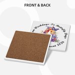 Personalised Watercolour Butterfly Floral Initial Design Ceramic Coffee Mug with Name and Year Daily Use Retirement Gift for Woman Retiree