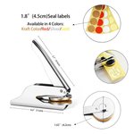 Personalised Butterfly Initial Book Embosser Stamp Hand Held Embosser Birthday Gift for Book Lovers