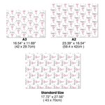 Set de 3 papeles de regalo personalizados con nombre, año y texto para la 1ª Navidad del bebé DIY Craft Packaging Gift for New Parents