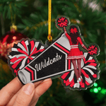 Personalised Cartoon Cheerleading Character Acrylic Ornament with Name Tree Decor Christmas Gift for Cheerleaders