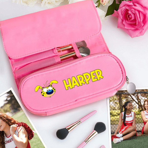 Personalized Cute Cartoon Marsupilami Makeup Bag with Name  Birthday Anniversary Valentine's Day Gift for Women | Callie × Marsupilami®