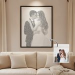 Henkilökohtainen romanttinen häät sanat muotokuva kankaalle maalaus Ystävänpäivä vuosipäivä lahja ystäville pariskunnille parit