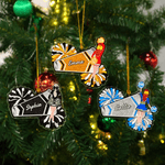 Personalised Cartoon Cheerleading Character Acrylic Ornament with Name Tree Decor Christmas Gift for Cheerleaders