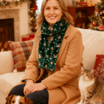 Echarpe chaude en flanelle personnalisée avec photo de visage multicolore Accessoires d'hiver Cadeau d'anniversaire pour les femmes, les hommes et les amoureux des animaux.