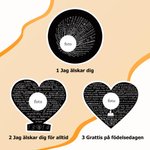 Personligt hjärtformad zirkonhalsband med fotoprojektion fin smycke perfekt present för årsdag födelsedag eller minnesgåva till kvinna