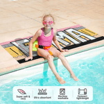 Personalized Pencil Apple Style Quick Dry Microfiber Beach Towel with Alphabet Name Back to School Holiday Birthday Gift for Family Friends Teachers