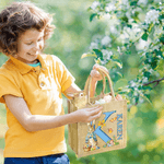 Personalised Cute Easter Bunny Initial Large Jute Tote Bag with Name and Initial Easter Gift for Kids