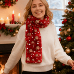 Echarpe chaude en flanelle personnalisée avec photo de visage multicolore Accessoires d'hiver Cadeau d'anniversaire pour les femmes, les hommes et les amoureux des animaux.