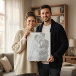 Henkilökohtainen romanttinen häät sanat muotokuva kankaalle maalaus Ystävänpäivä vuosipäivä lahja ystäville pariskunnille parit