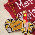 Personalised Cartoon Cheerleading Character Acrylic Ornament with Name Tree Decor Christmas Gift for Cheerleaders