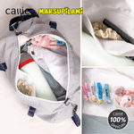 Sac de voyage à rayures avec nom et bandoulière pour une utilisation quotidienne Cadeau d'anniversaire pour la famille | Callie × Marsupilami®.