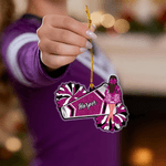 Personalised Cartoon Cheerleading Character Acrylic Ornament with Name Tree Decor Christmas Gift for Cheerleaders