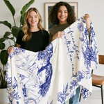 Personnalisé Vintage Foral Portrait Photo Amitié Couverture douce avec texte Décoration de la maison Cadeau d'anniversaire pour la famille Amis