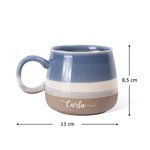 Personalisierte 500 ml glasierte Gradient-Keramiktasse mit eingraviertem Namen Geburtstag Geschenk für Familie Freunde