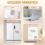 Segnalibro magnetico personalizzato in PU con personaggio e nome e testo regalo di compleanno o Natale per amici e amanti dei libri