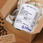 Personalized Bible Receipt Jesus Paid It All 11 oz 15 oz Mug with Name Work Baptism Easter Gift for Christian Friend