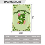 Personalised Lucky Shamrock Beer Mug Initial Garden Flag Outdoor Decor St. Patrick's Day Gift for Family Friends