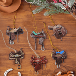 Personalized Horse Saddle Acrylic Ornament with Name Home Decor Christmas Birthday Anniversary Gift for Horse Lovers Equestrians