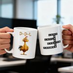 Henkilökohtainen huumori kana ristisanatehtävä peli 11 oz 15 oz keraaminen muki tekstillä Team syntymäpäivälahja kollegoille ystäville kavereille