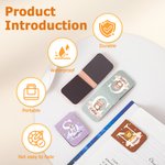 Henkilökohtainen Söpö Animal Cloud Monivärinen Magneettinen PU Nahka Kirjanmerkki Clip nimi Päivittäinen käyttö Syntymäpäivälahja Kirjamatojen Kirjan ystäville