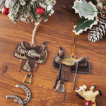 Personalized Horse Saddle Acrylic Ornament with Name Home Decor Christmas Birthday Anniversary Gift for Horse Lovers Equestrians