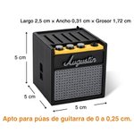 Caja de almacenamiento de púas personalizada con forma de amplificador retro impresa en 3D y nombre regalo de cumpleaños para músico y guitarrista
