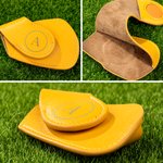 Personalized Multicolor PU Leather Magnetic Golf Club Head Cover with Initial and Number Golf Tools Birthday Game Day Gift for Golf Player Lover