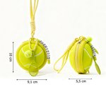 Portachiavi personalizzato con nome e pallina in stile tennis, basket, calcio e baseball, porta oggetti - Regalo per allenatore e compagni di squadra