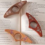 Personalized Butterfly Birth Flower Wooden Thumb Book Page Holder with Name Book Accessories Book Club Gift for Book Lovers Bookworms