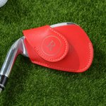Personalized Multicolor PU Leather Magnetic Golf Club Head Cover with Initial and Number Golf Tools Birthday Game Day Gift for Golf Player Lover