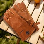 Personalisierte BBQ Handschuhe mit Namen Hochweitiges Hitzebeständiges Grillzubehör für Grillen Backen Kochen