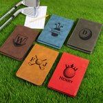 Personalised Golf-Themed Monogram PU Leather Golf Scorecard Holder Daily Training Game Day  Golf Club Gift for Golf Players Coaches