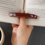 Personalized Butterfly Birth Flower Wooden Thumb Book Page Holder with Name Book Accessories Book Club Gift for Book Lovers Bookworms