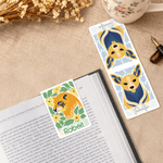 Personalised Multicolour Abstract Animal Illustration Flower Magnetic Bookmark Clip Birthday Gift for Reading Lovers Teachers Students