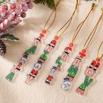 Personalised Christmas Theme Alphabet Acrylic Ornament with Name Stocking Tag Christmas Decor Party Favors for Family Friends