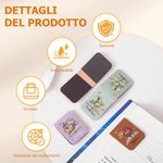 Segnalibro magnetico in pelle PU con farfalla e fiore di nascita personalizzato con nome regalo di compleanno per amanti dei libri