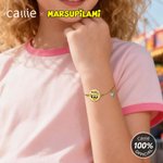 Gepersonaliseerde Langstaart Marsupilami Geboortesteen Armband met Naam Verjaardagscadeau voor Familie Vrienden | Callie × Marsupilami®