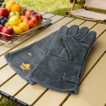 Personalisierte BBQ Handschuhe mit Namen Hochweitiges Hitzebeständiges Grillzubehör für Grillen Backen Kochen