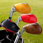 Personalized Multicolor PU Leather Magnetic Golf Club Head Cover with Initial and Number Golf Tools Birthday Game Day Gift for Golf Player Lover