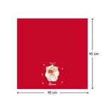 Tovagliolo riutilizzabile personalizzato in cotone con nome e angelo di Natale decorazione festiva per la tavola regalo di Natale per famiglia e amici