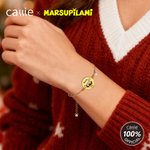 Gepersonaliseerde Langstaart Marsupilami Geboortesteen Armband met Naam Verjaardagscadeau voor Familie Vrienden | Callie × Marsupilami®