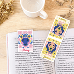 Personalised Multicolour Abstract Animal Illustration Flower Magnetic Bookmark Clip Birthday Gift for Reading Lovers Teachers Students