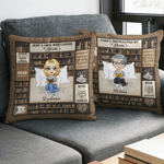 Personalised Book Cartoon Reading Character Soft Cushion Cover with Name and Title Home Decor Birthday Gift for Bookworms