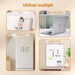 Segnalibro magnetico personalizzato con nome e personaggio in stile cartone animato regalo di compleanno per donne o amanti dei libri