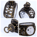 Personalized Stained Glass Style Moon Heart Flameless Candle Ornament with 1-3 Names and Years Home Decor Christmas Gift for Family