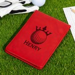 Personalised Golf-Themed Monogram PU Leather Golf Scorecard Holder Daily Training Game Day  Golf Club Gift for Golf Players Coaches