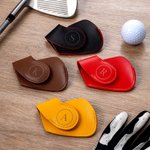 Personalized Multicolor PU Leather Magnetic Golf Club Head Cover with Initial and Number Golf Tools Birthday Game Day Gift for Golf Player Lover