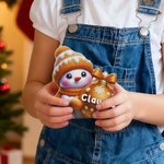 Decorazione natalizia personalizzata con nome e pupazzo di neve multicolore regalo di Natale per amici e familiari