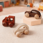 Personalised Wooden Toy Car Sedan Classic Car with Engraved Name Desk Decor Birthday Gift for Kids Car Lovers